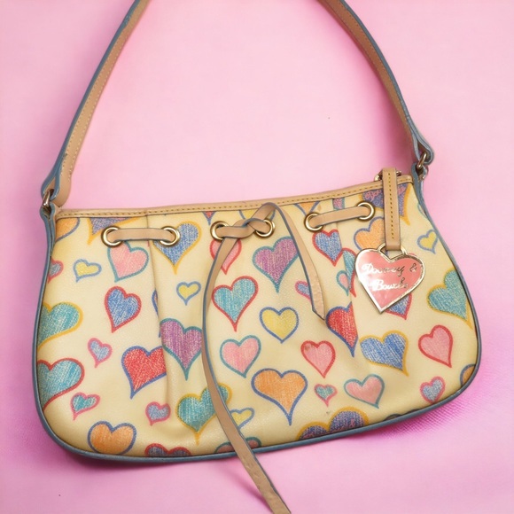 Dooney & Bourke Handbags - Dooney and Bourke Y2K Monogram Pink Heart Bag